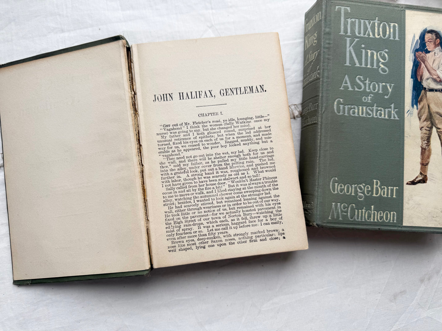 Vintage Book Set with Illustrations