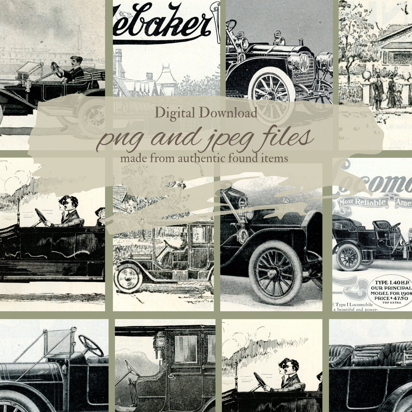 Vintage Auto Ads- Digital Download