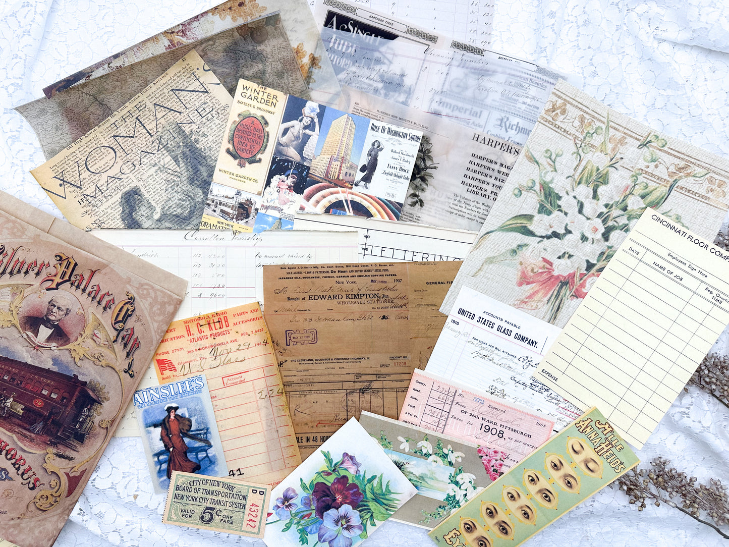 Randomly Selected Prints on a Variety of Paper Types