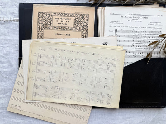 Vintage Chorus Book with Music