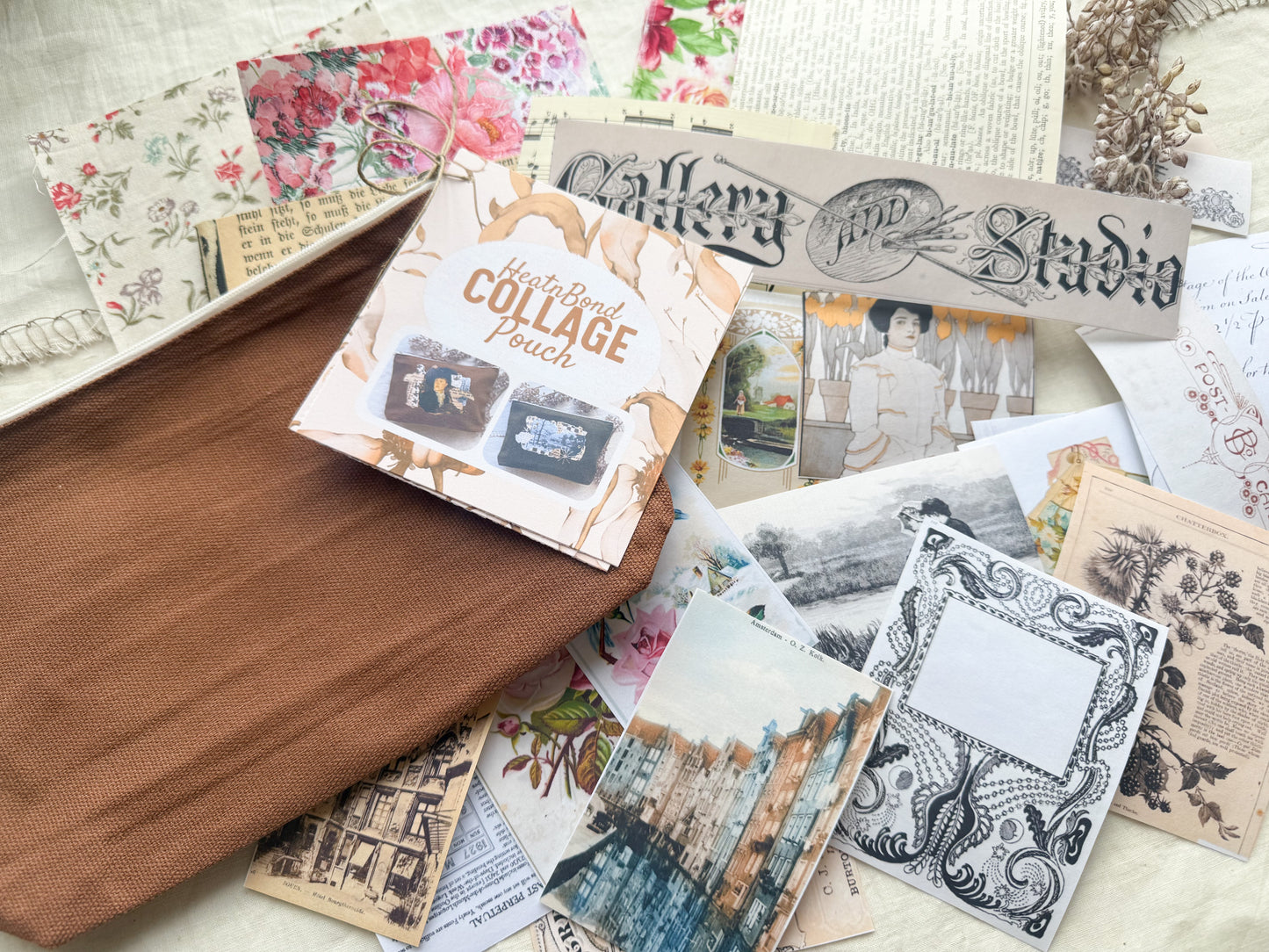 Collage Canvas Pouch with HeatnBond Images