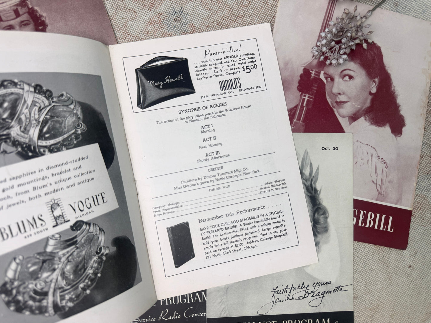 Vintage Playbill Set