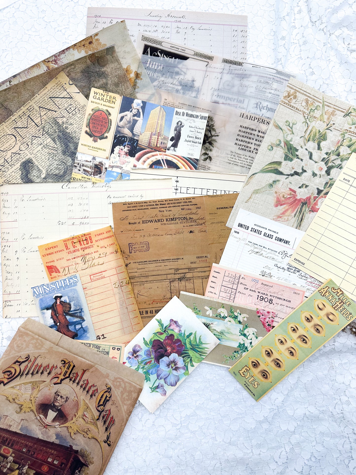 Randomly Selected Prints on a Variety of Paper Types
