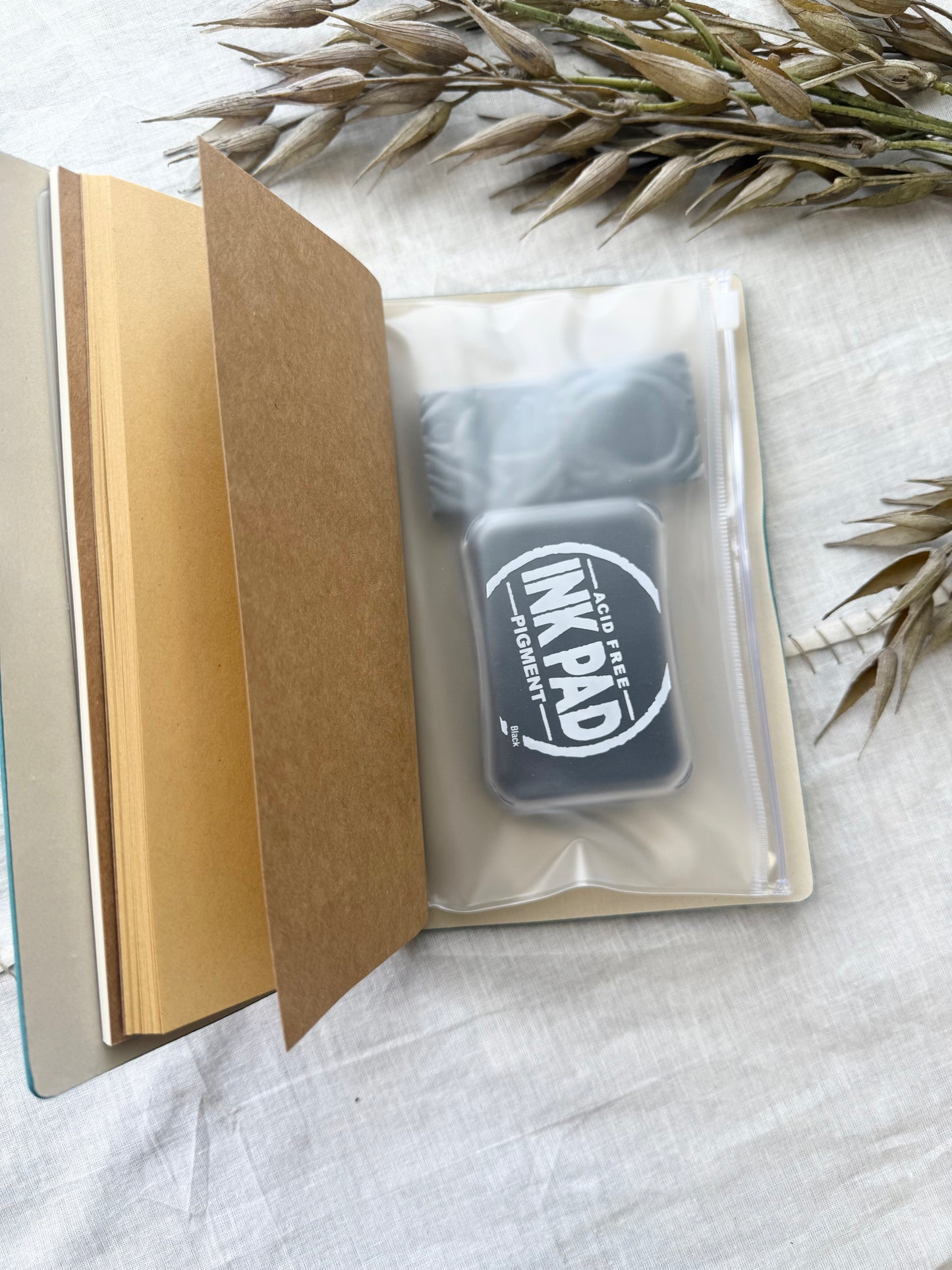 Travel Journal with Impression Stamping Kit