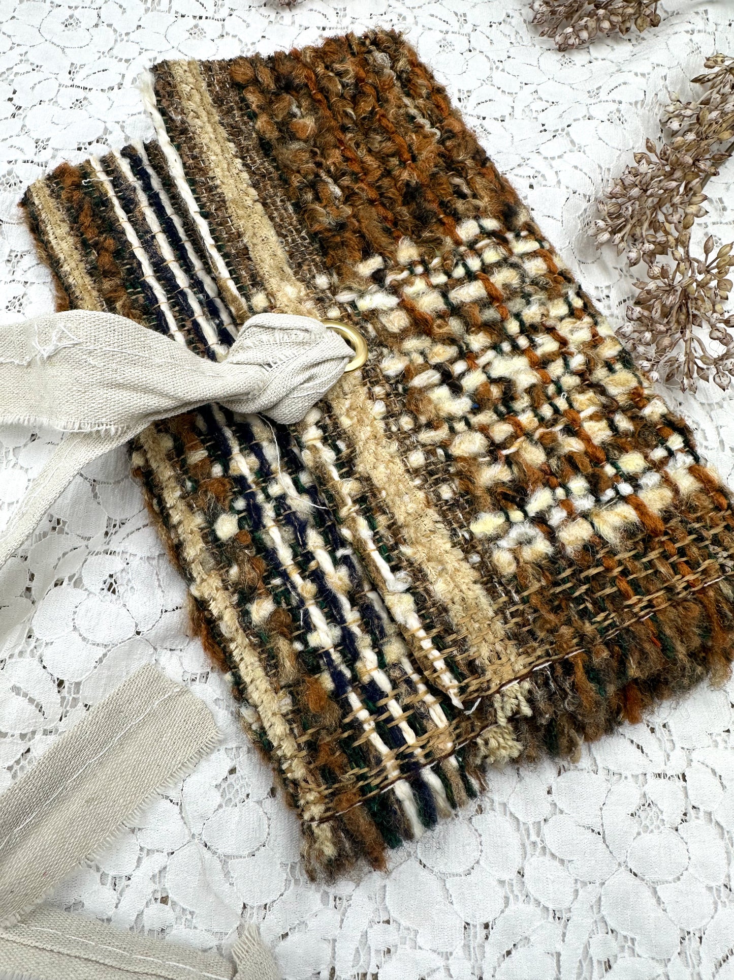 Journal Cover- Handmade with Vintage Fabrics