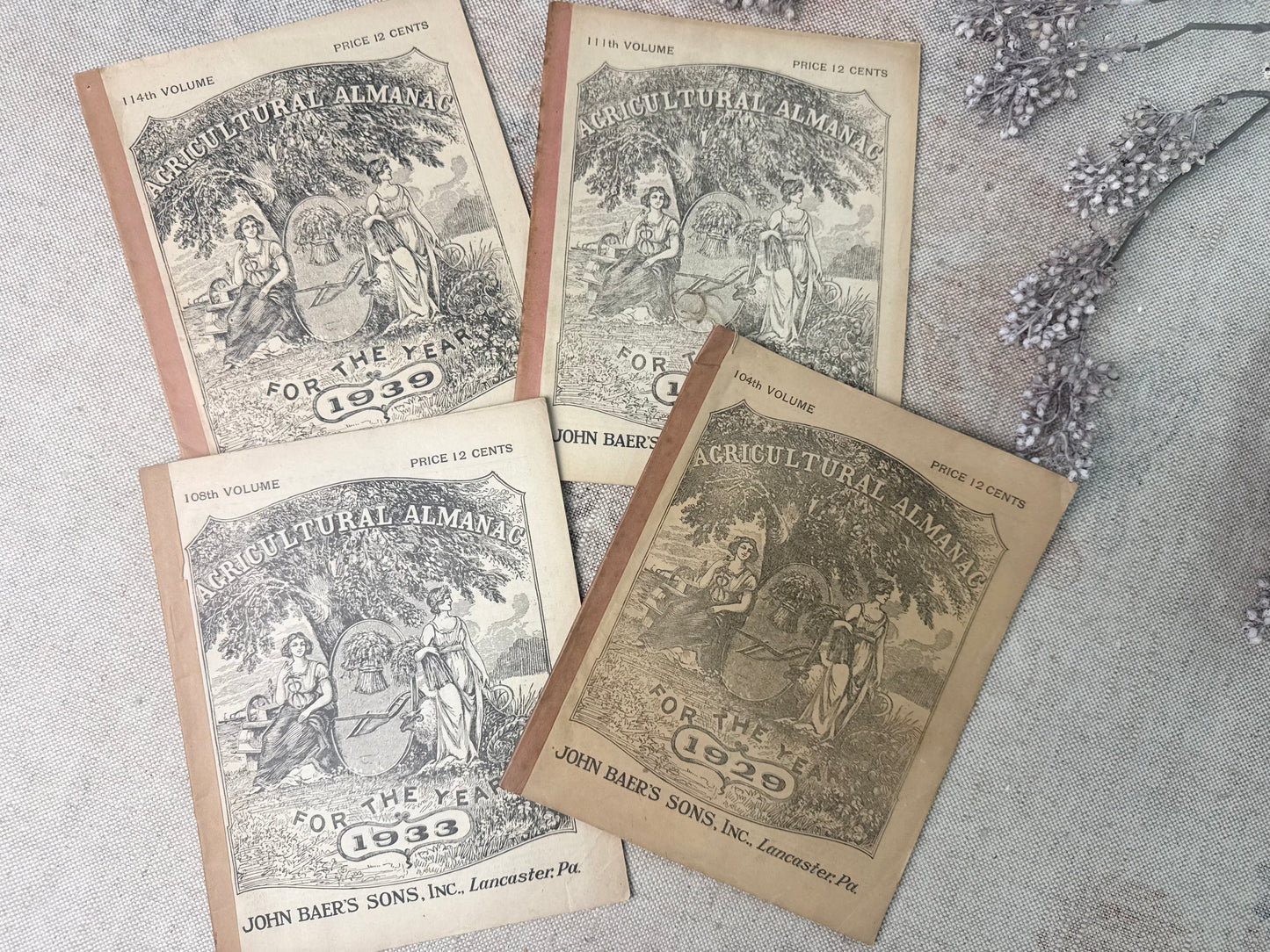 Vintage Almanac Set