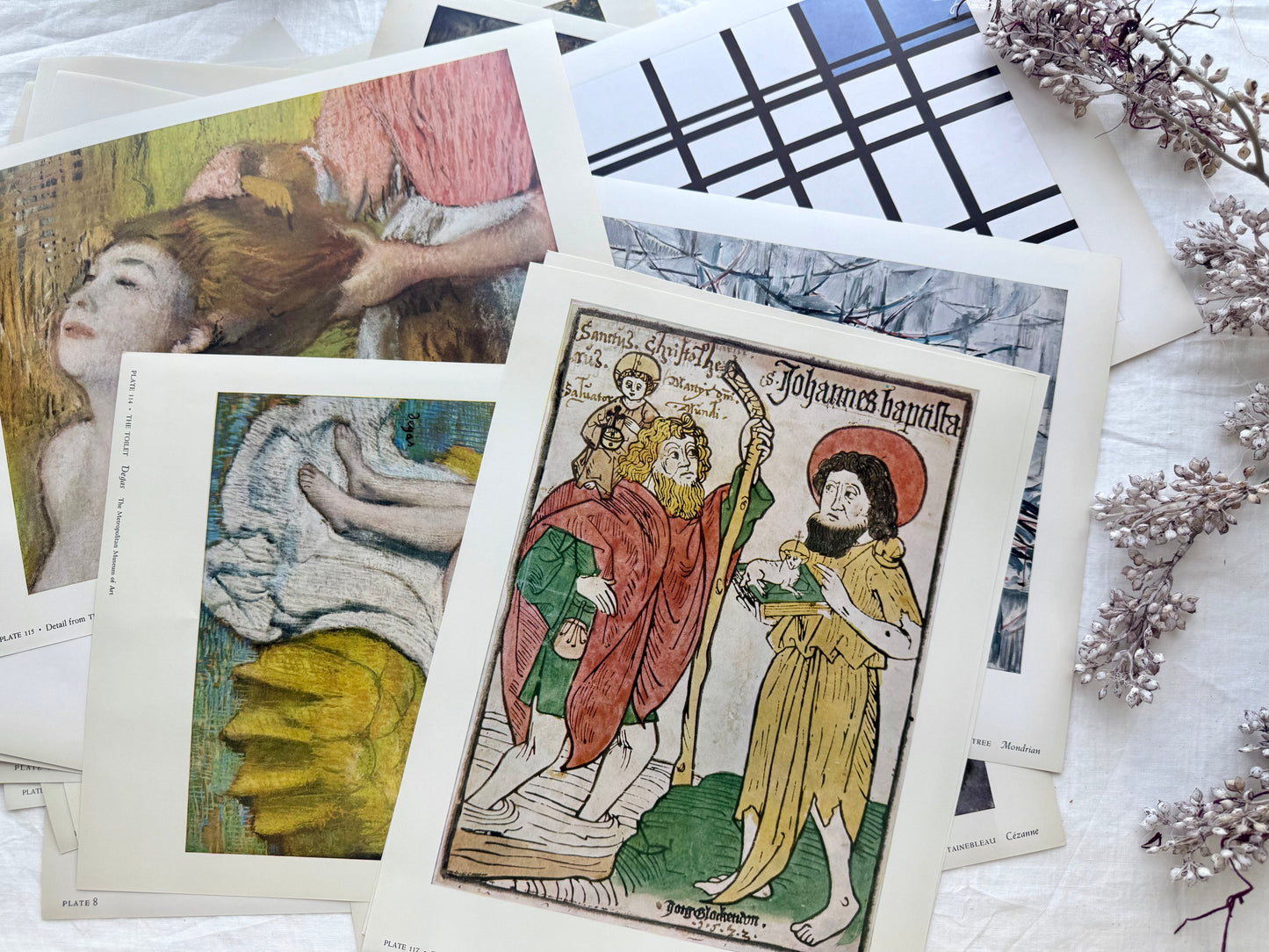 Vintage Art Prints (Set of 10)