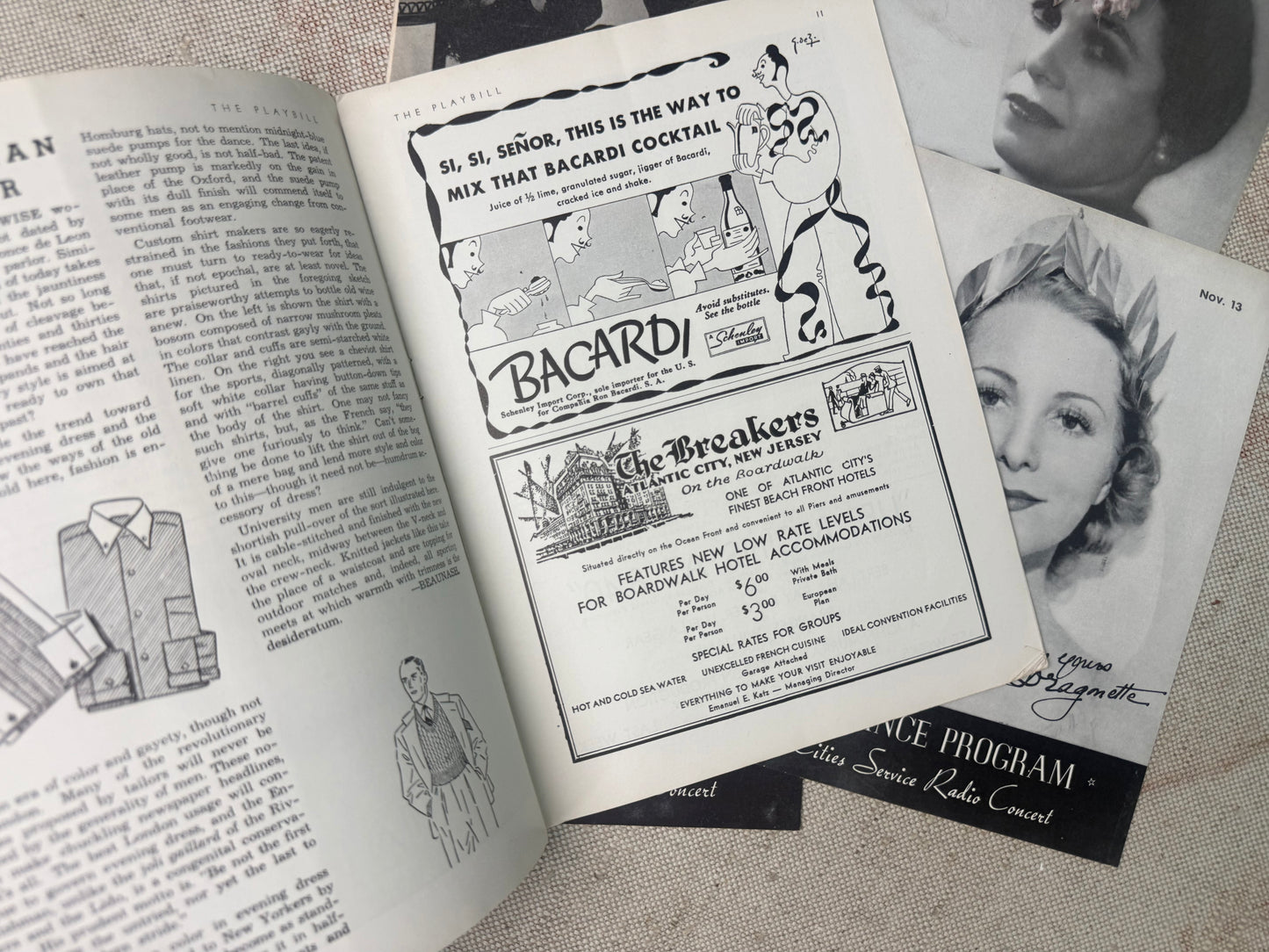 Vintage Playbill Set