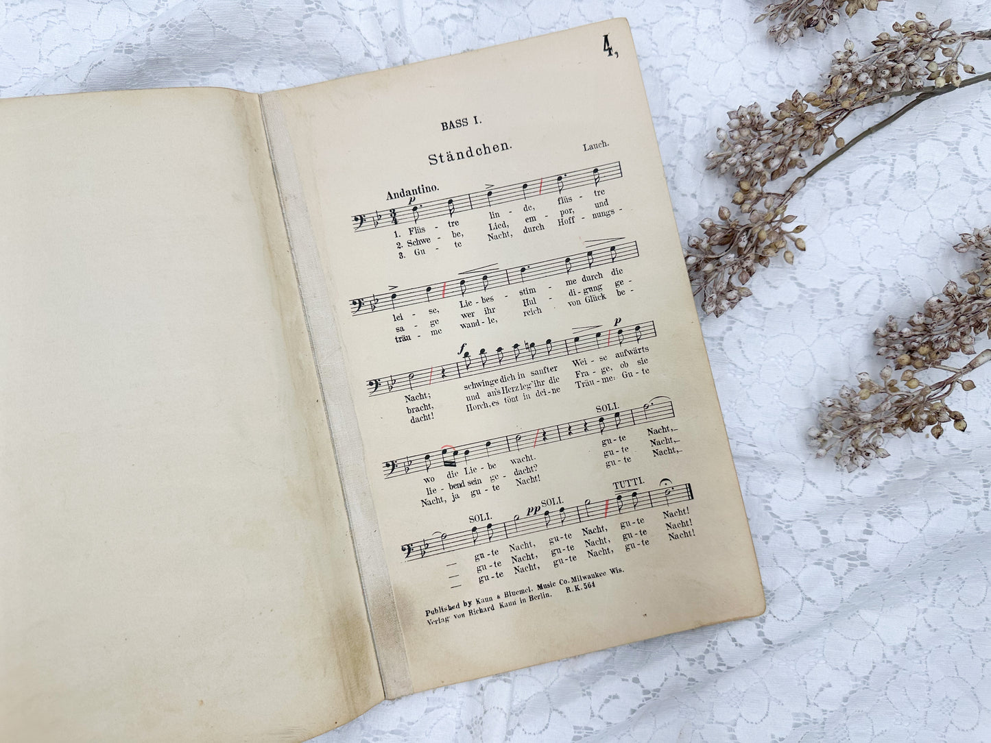 Vintage German Music Book