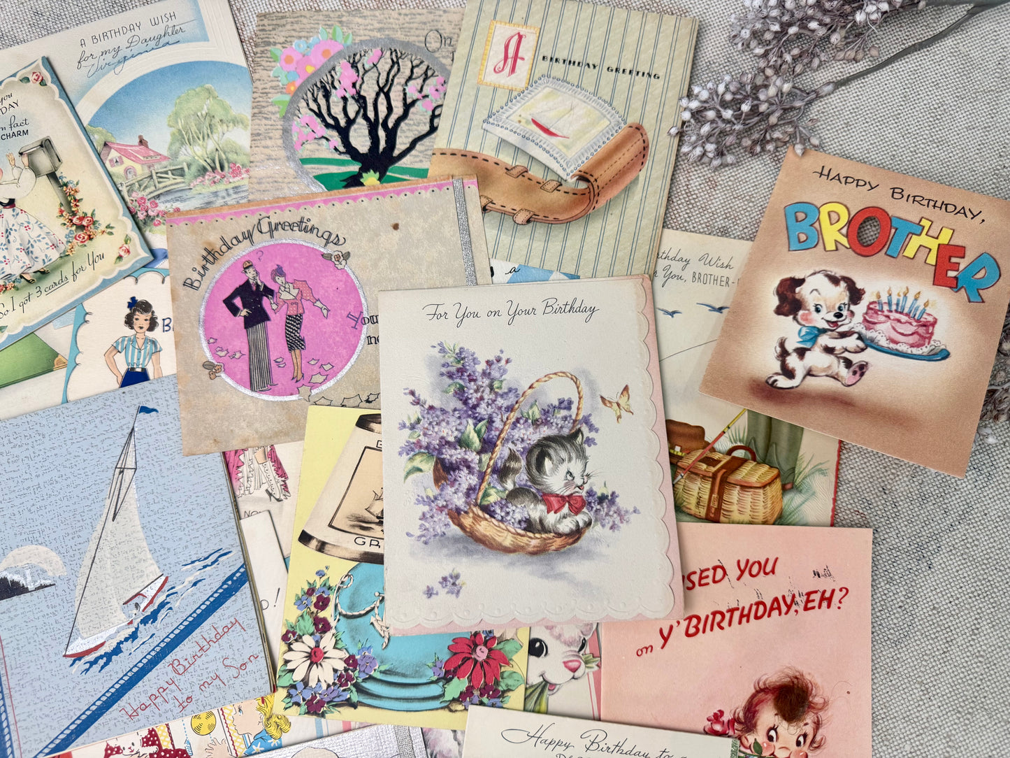 Vintage Card Set (20+ cards)