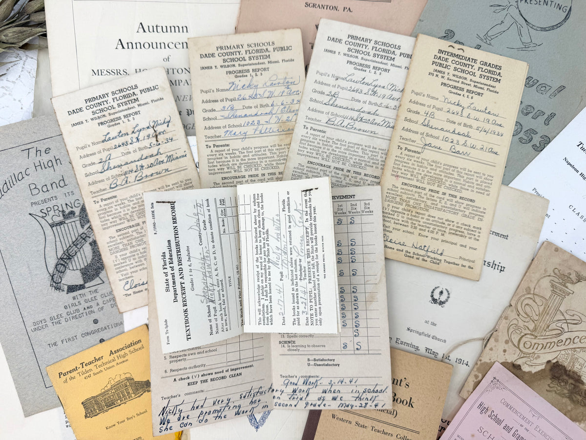 Vintage Education Ephemera