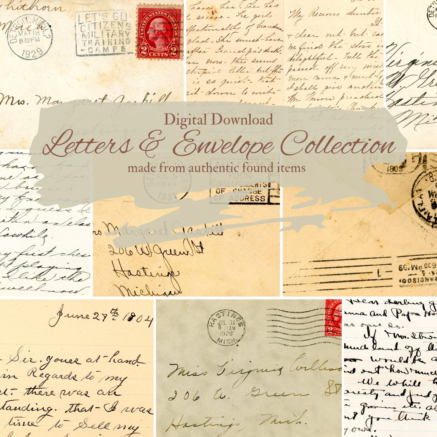 Envelopes and Letters- Digital Download