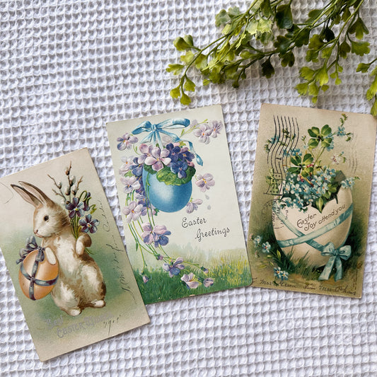 Vintage Easter Post Cards (Set of Three)