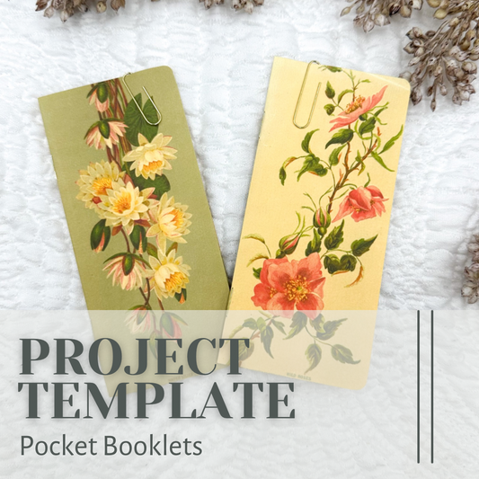 Pocket Booklet Project Template Digital Download