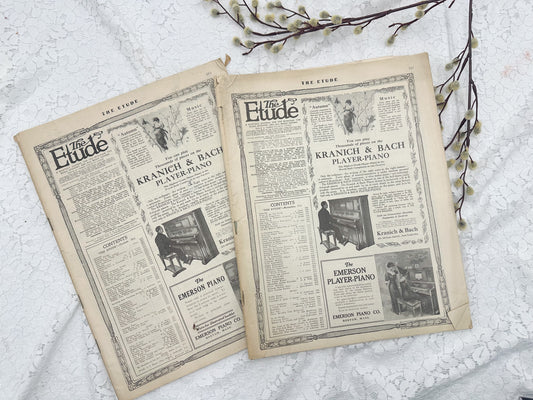 Vintage Etude Magazines