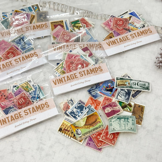 Bag of Vintage Stamps