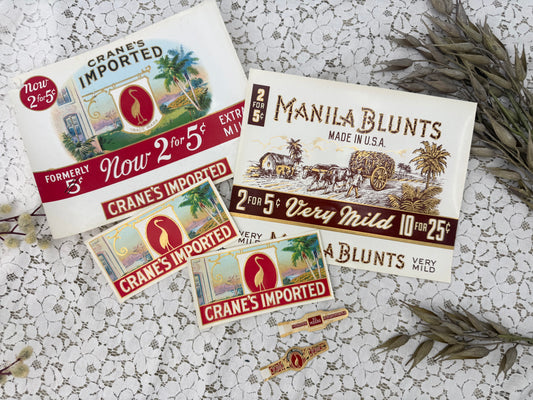 Vintage Cigar Label Set