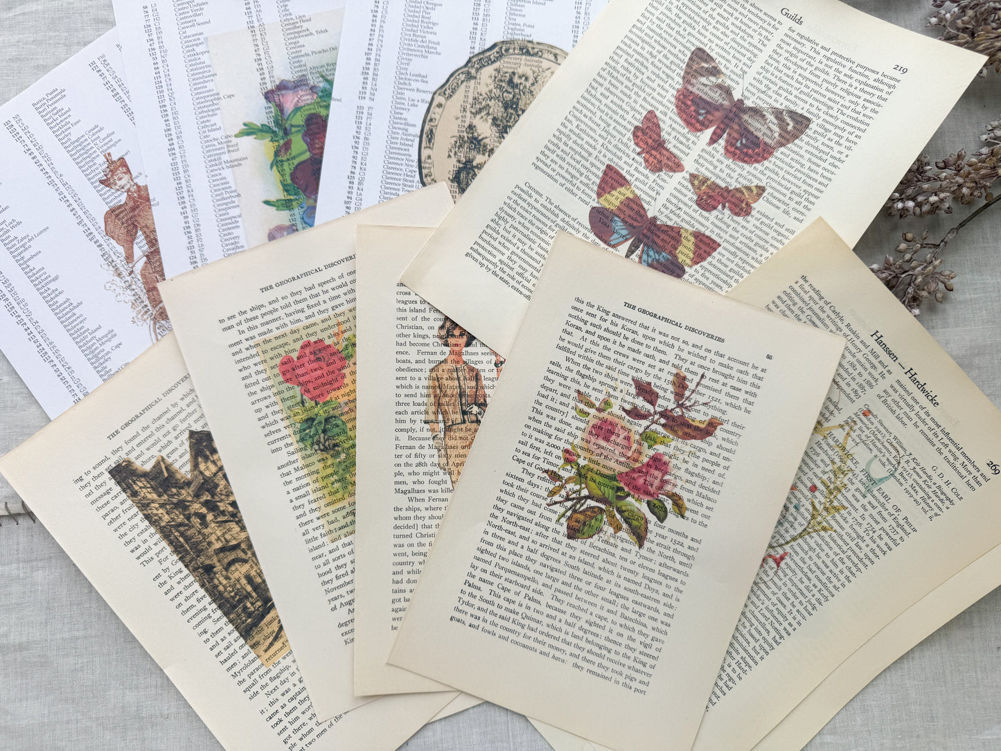 Assorted Printed Book Page Pack
