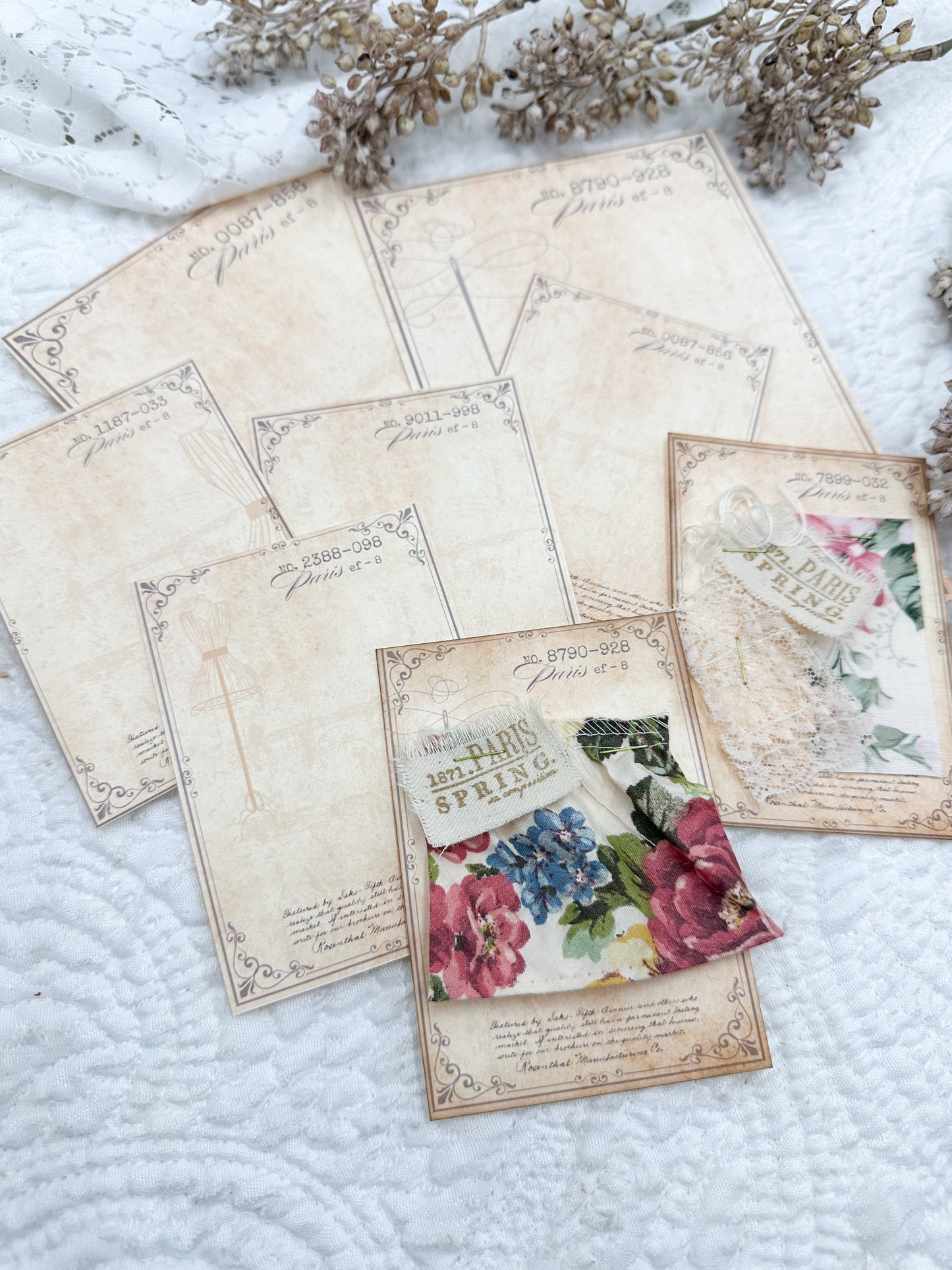 Fabric Sample Cards- Project Template Digital Download
