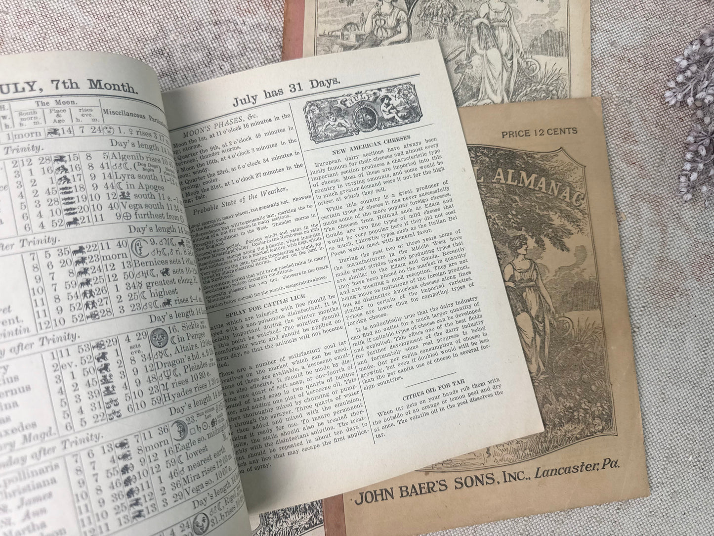 Vintage Almanac Set