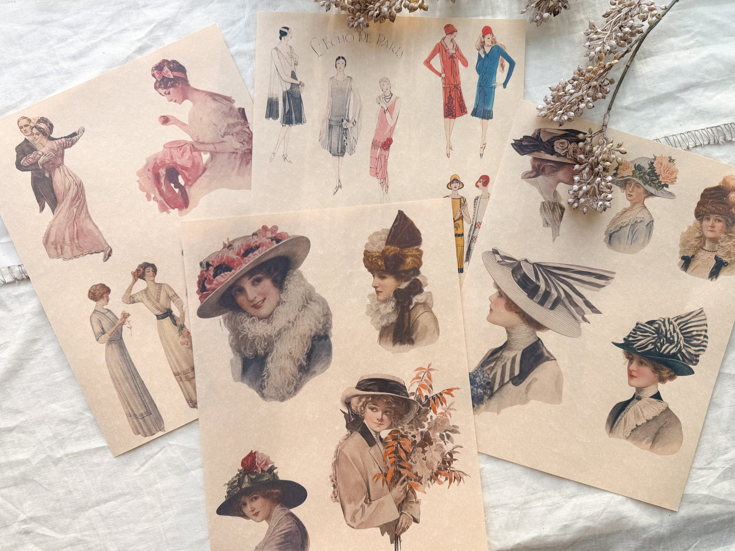 Junk Journal Page Pack- Fashion