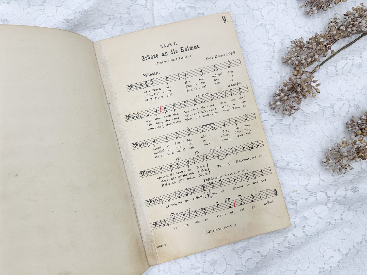 Vintage German Music Book