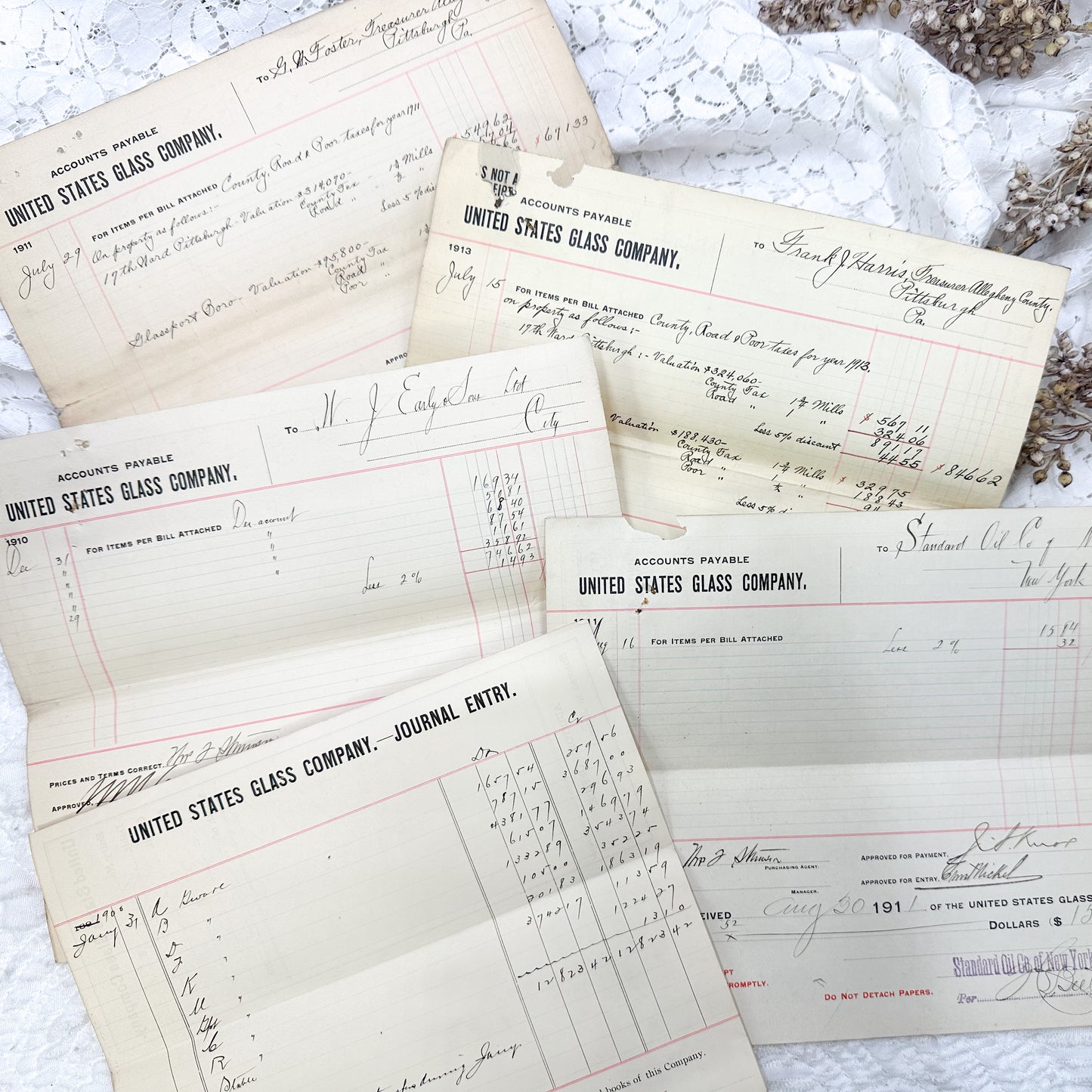Glass Company Papers (Set of 5)