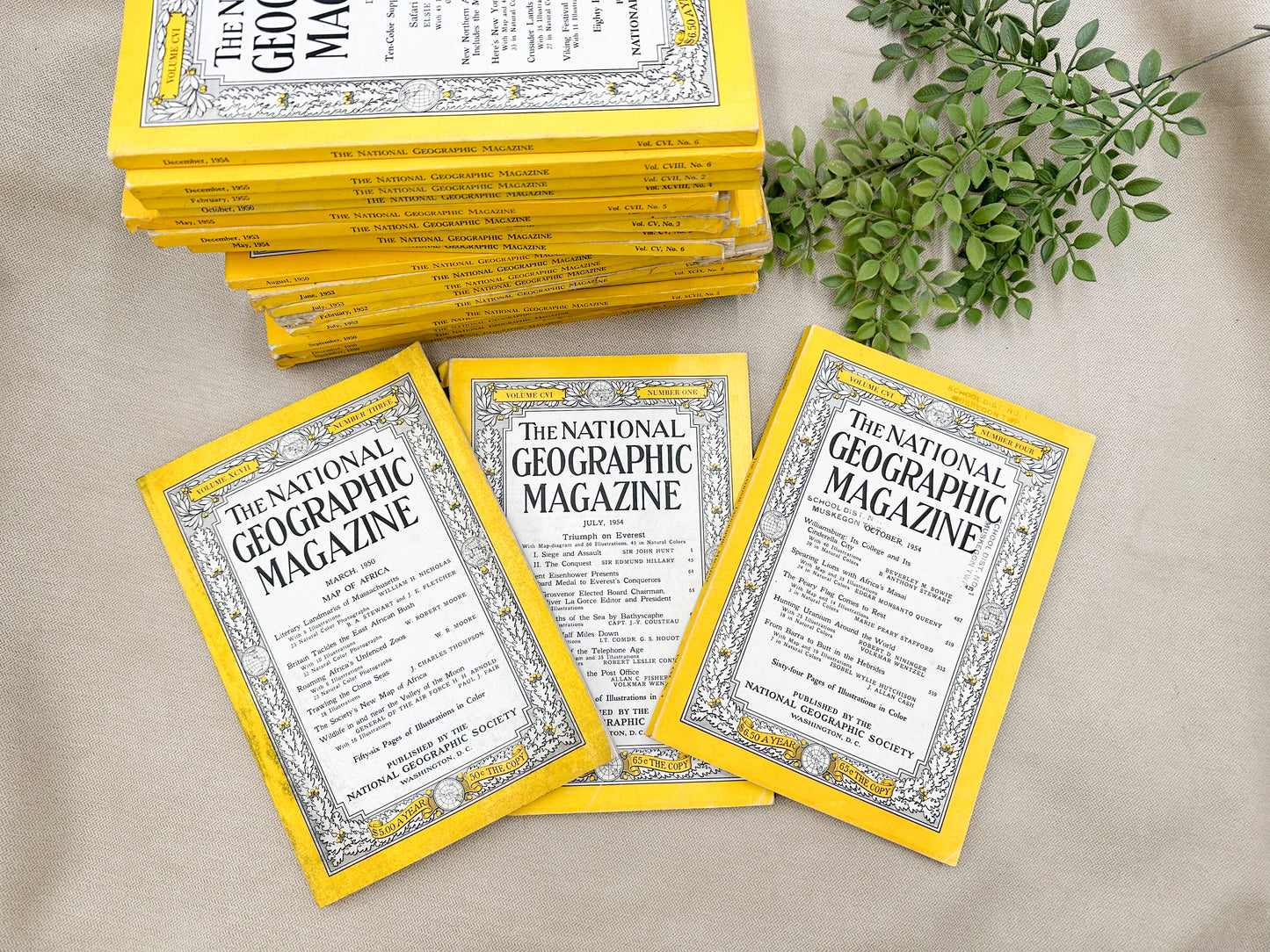 1950's National Geographic Magazines (25 Available)