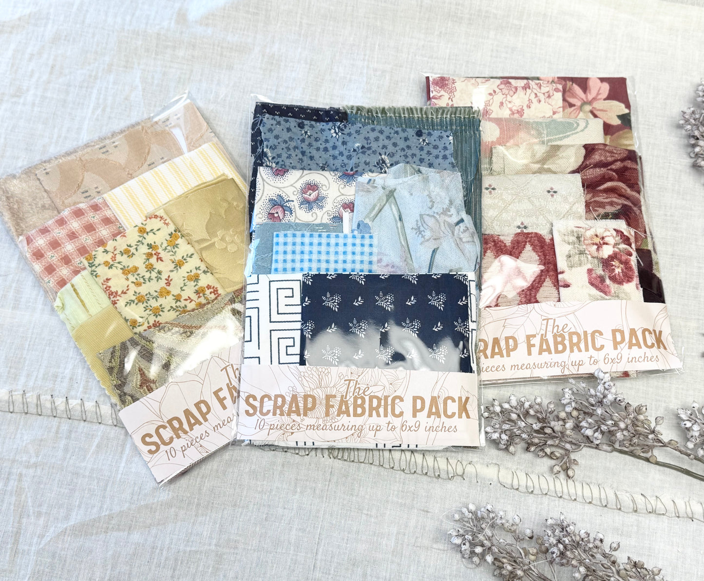 Fabric Scraps by Color (6x9)