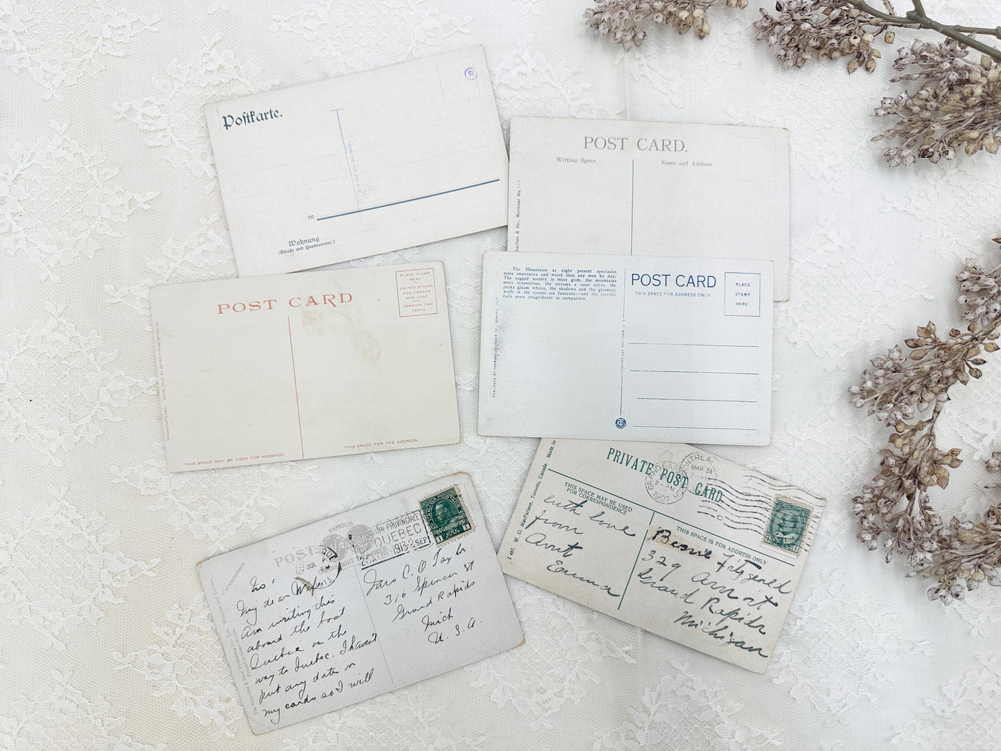 Vintage Postcard Set
