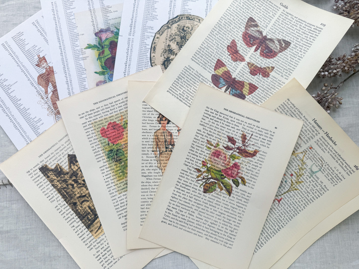 Assorted Printed Book Page Pack