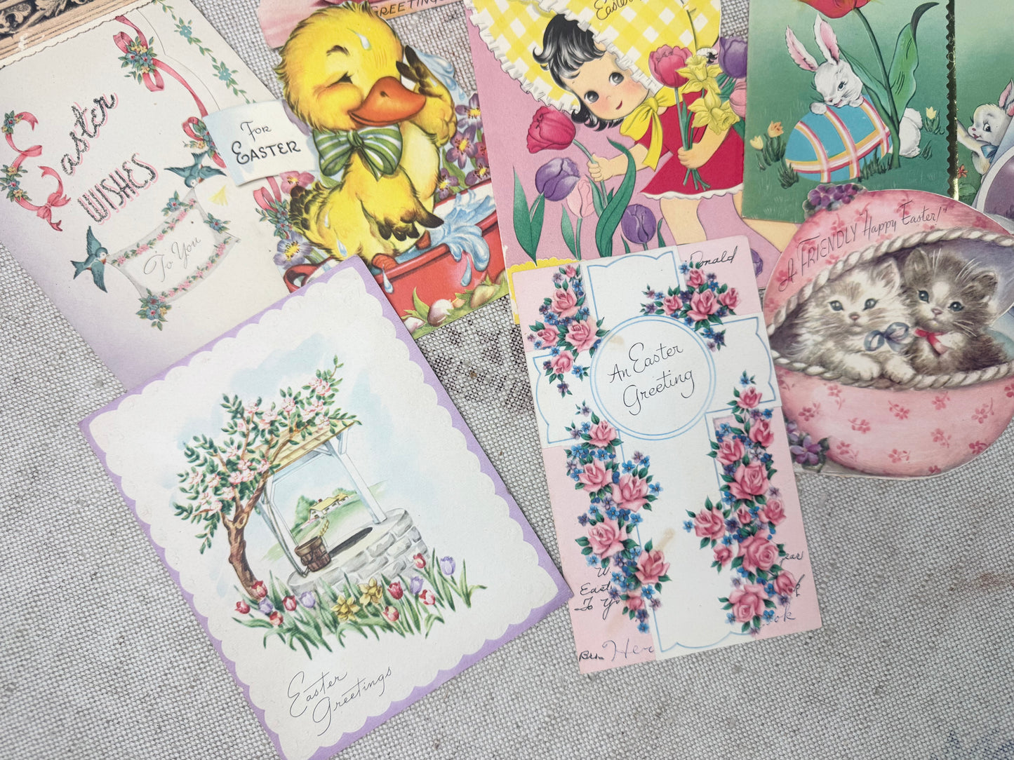 Vintage Easter Card Set