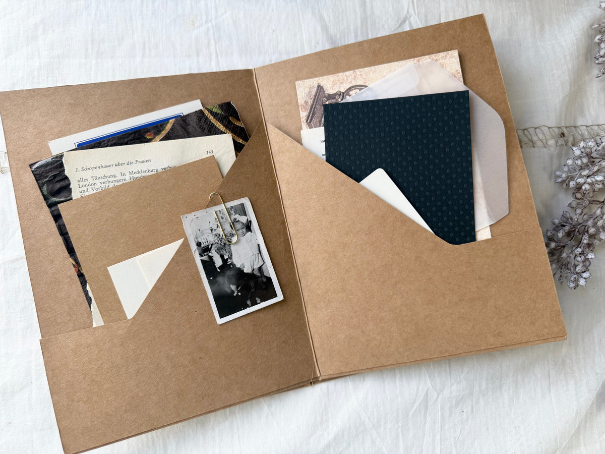 Folio Insert with Ephemera (A5 Sized)