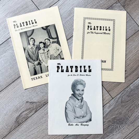 Vintage Playbills (Set of 3)
