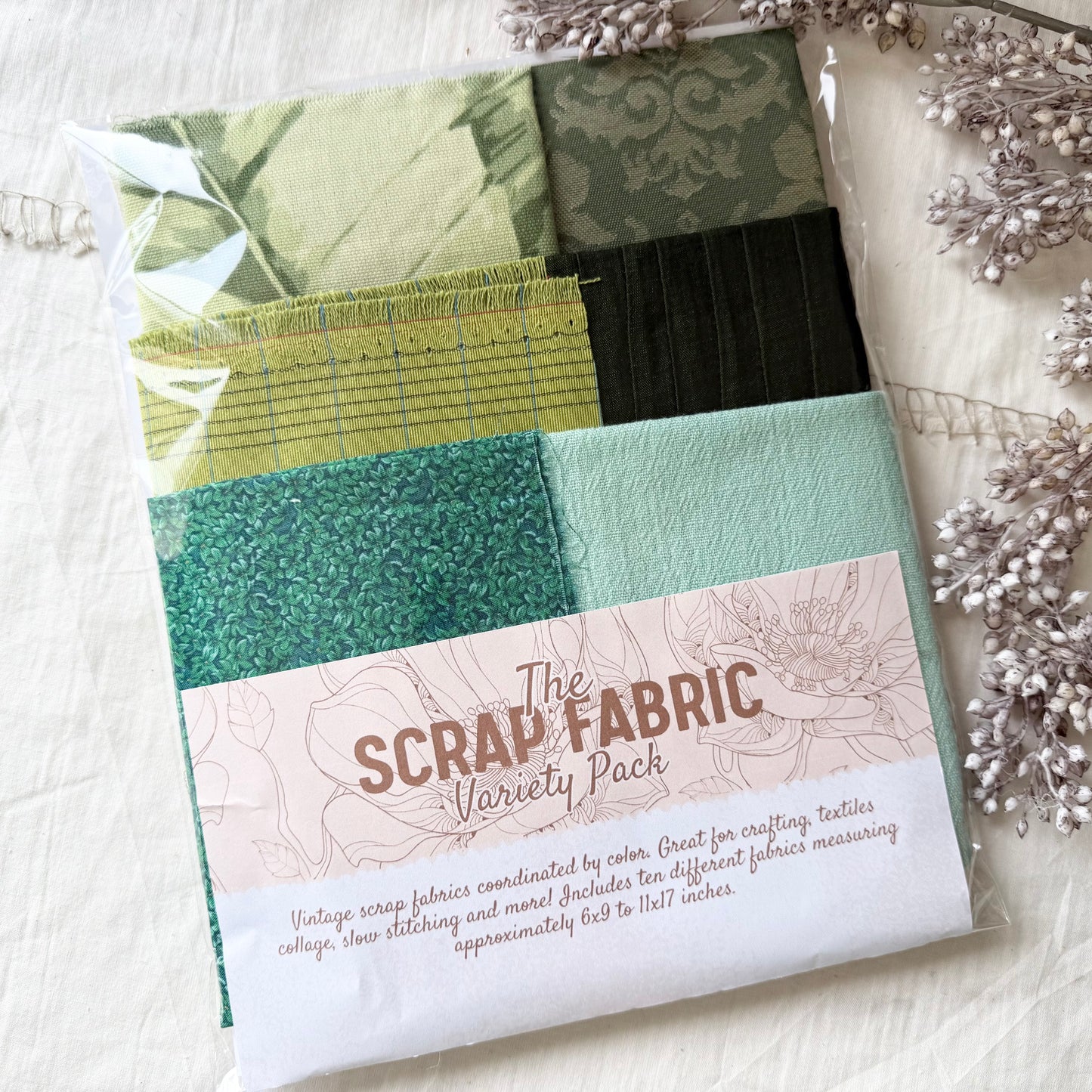 Fabric Scraps by Color (9x12)