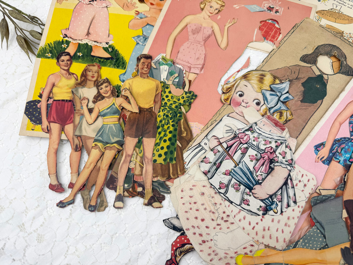 Paper Doll Set of Ephemera