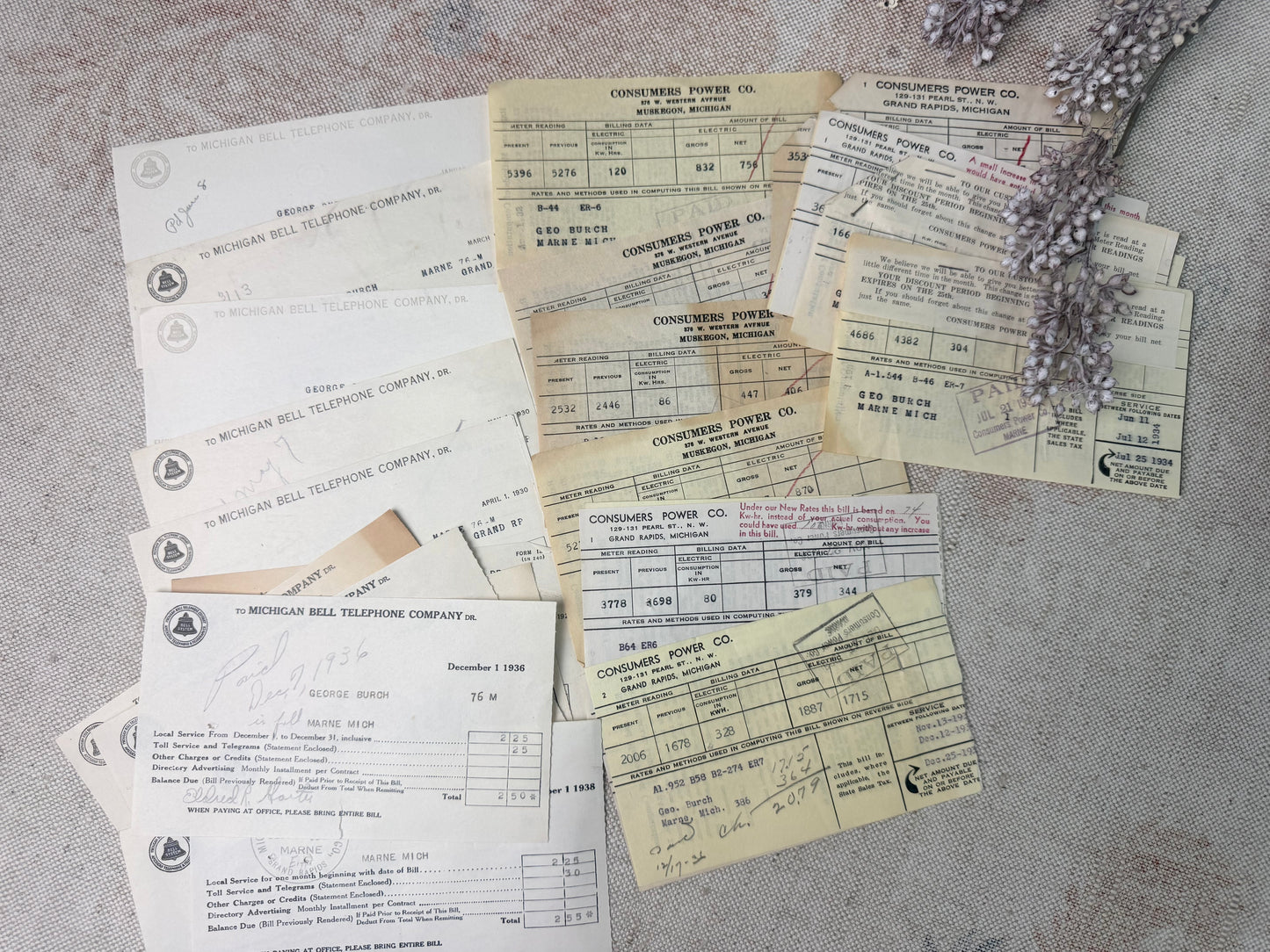 Vintage Receipts