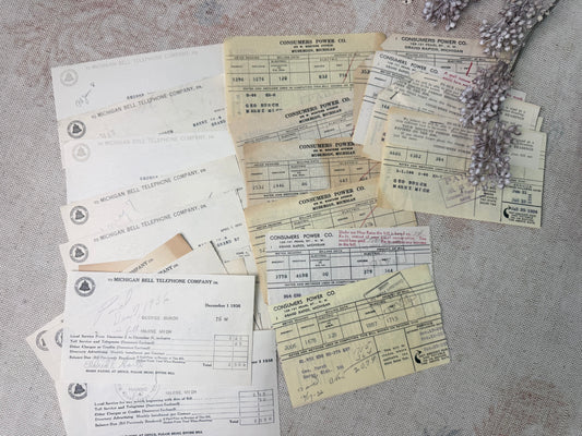 Vintage Receipts