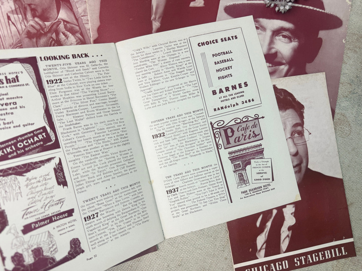 Vintage Playbill Set