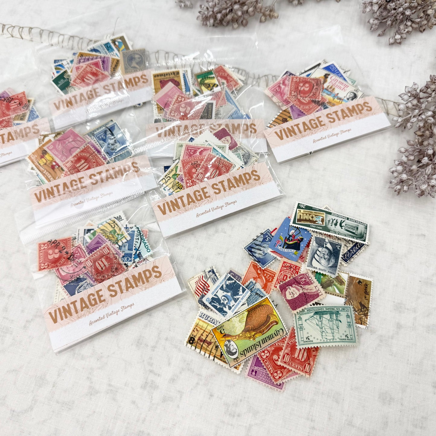 Bag of Vintage Stamps