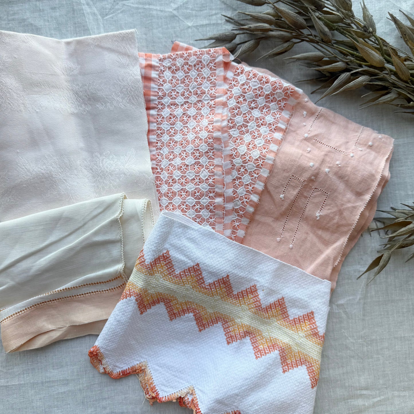 Orange Vintage Linen