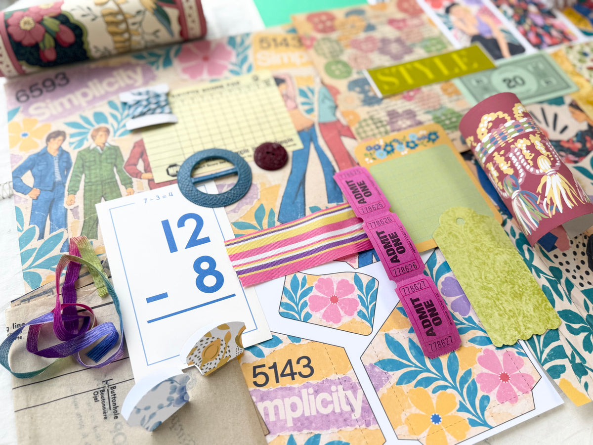Junk Journal Spread- Modern Mood