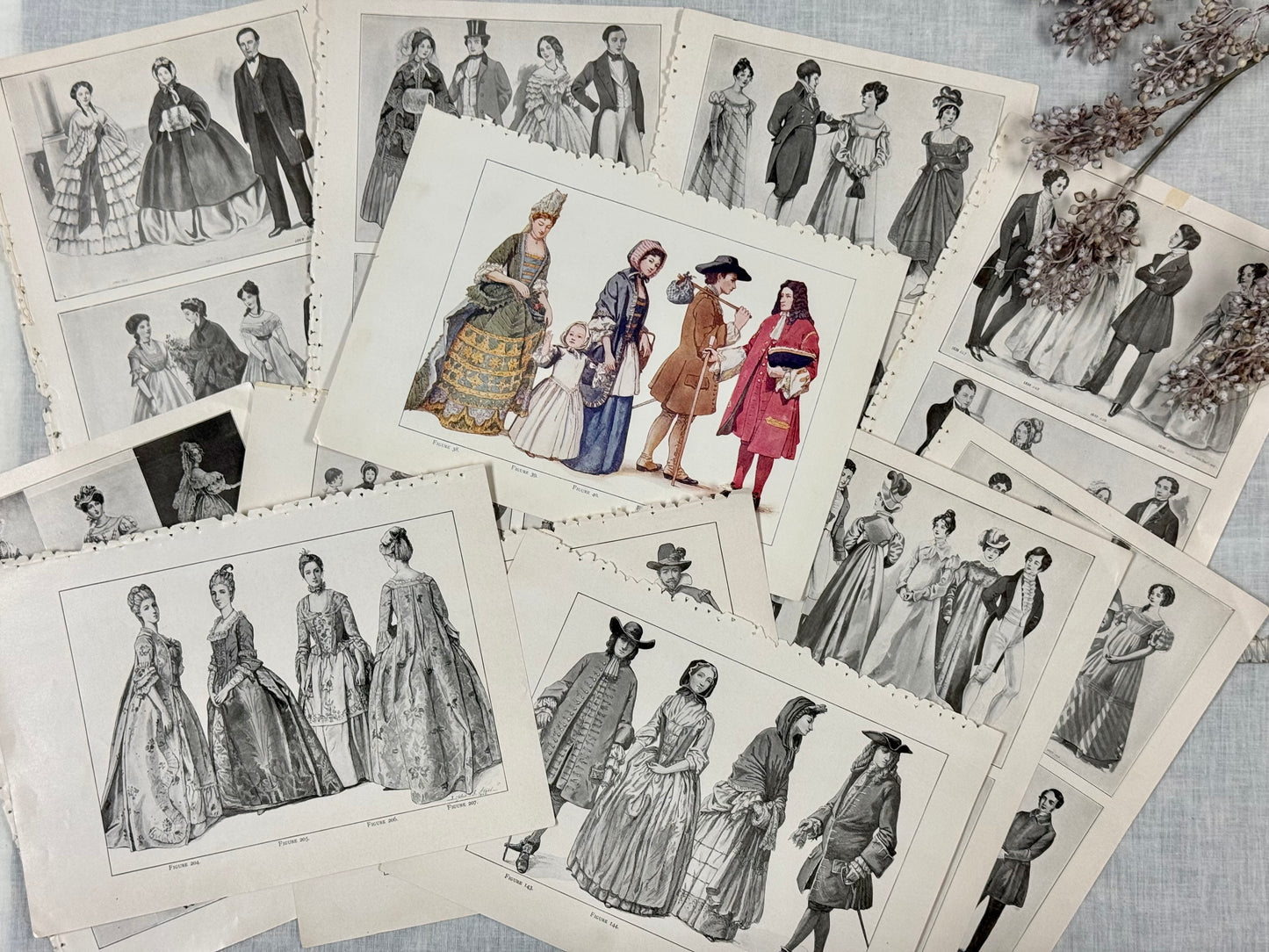 Vintage Fashion Print Set