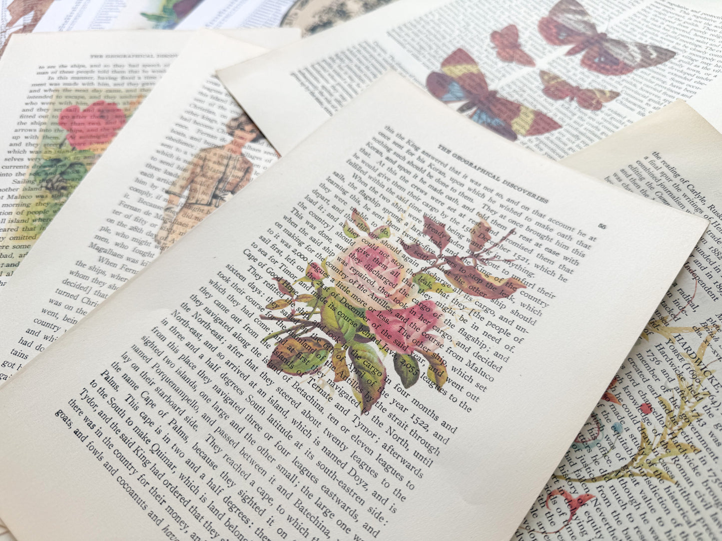 Assorted Printed Book Page Pack