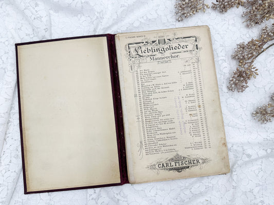 Vintage German Music Book