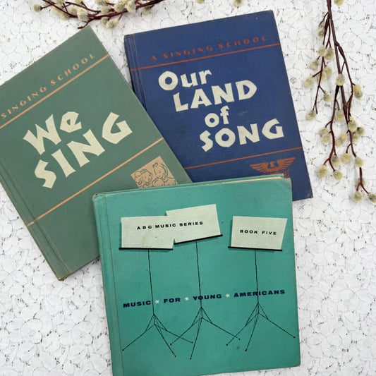 Vintage Children Music Books