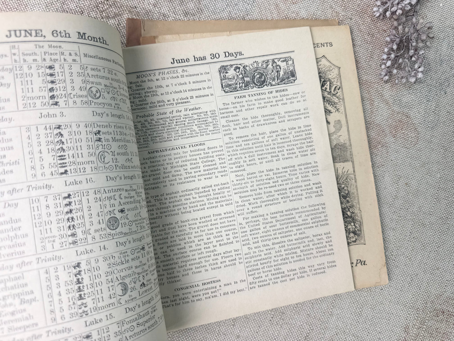 Vintage Almanac Set
