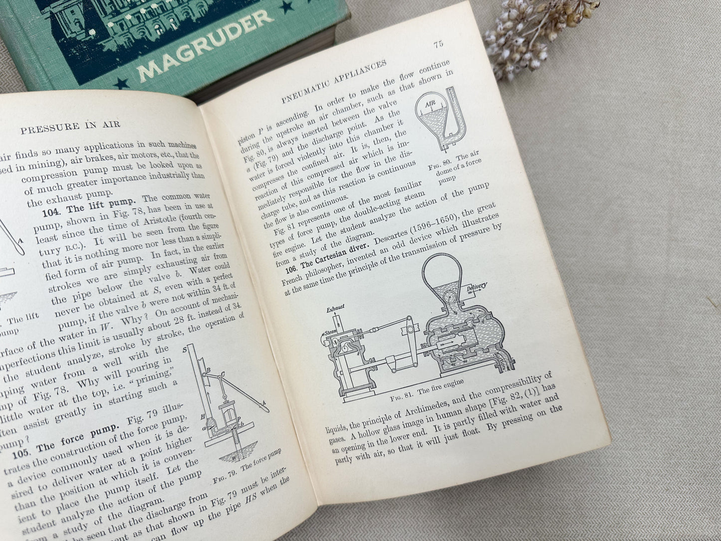 Set of Three Vintage Textbooks
