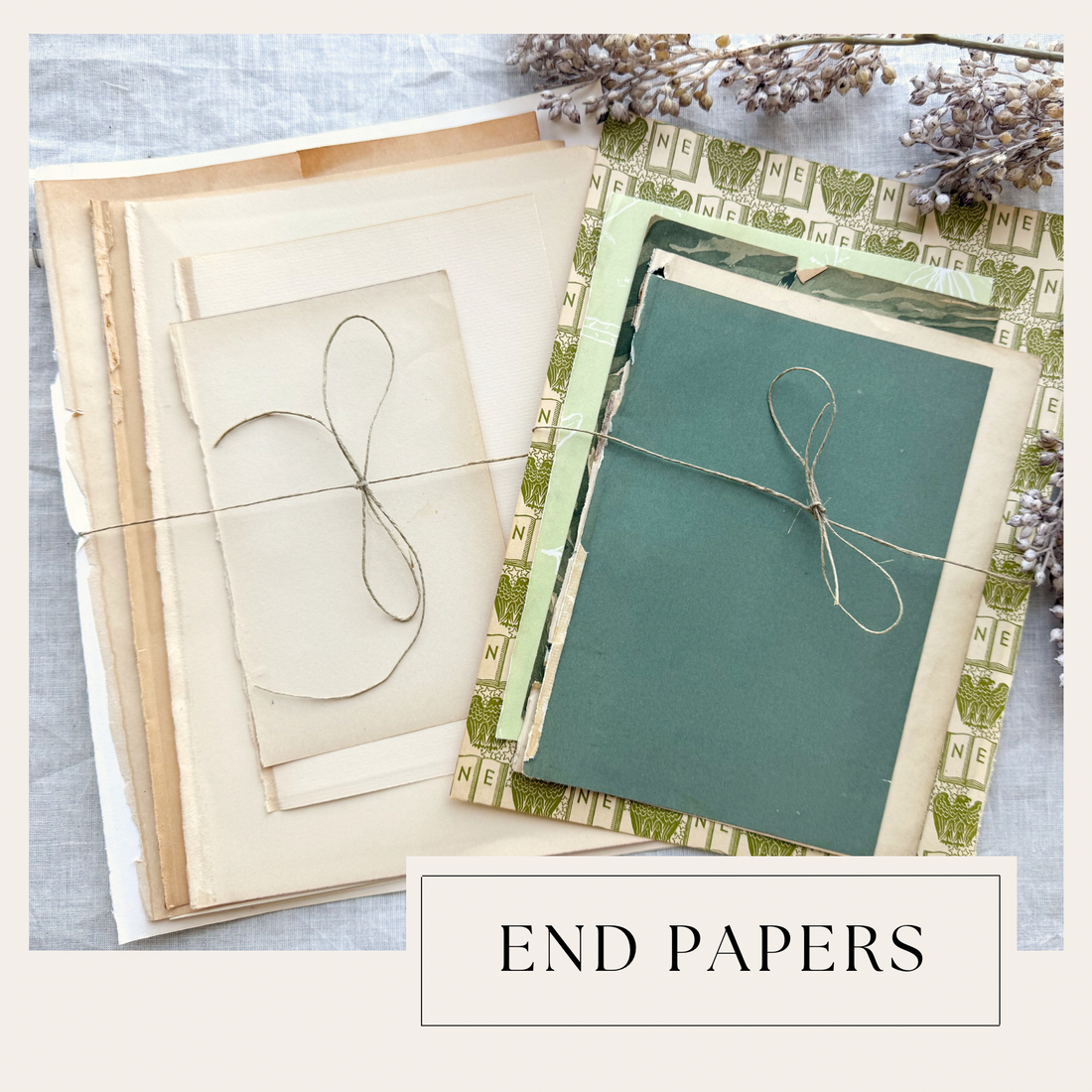 Vintage Book End Papers (Set of 10) – A House of Books