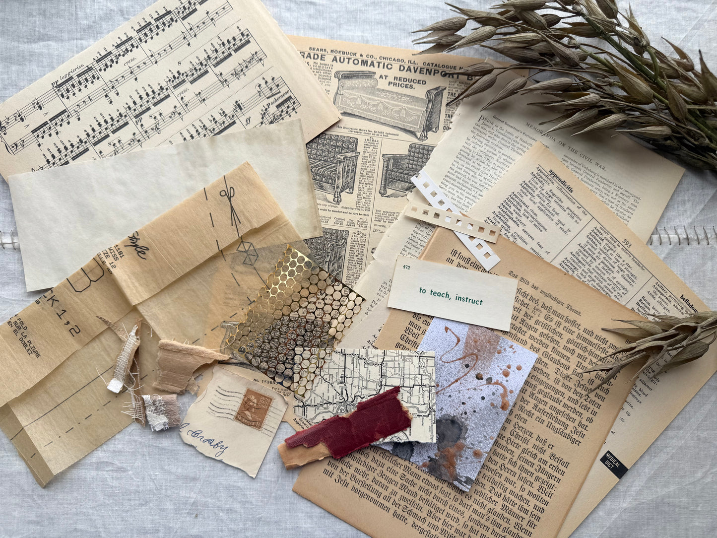 Collage Prompt Kit- Trees
